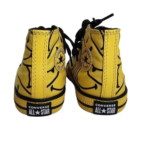 Converse Chinatown Market X Chuck High Top Smiley Sneakers Toddler  sizes 3 4 5 - Picture 4 of 5